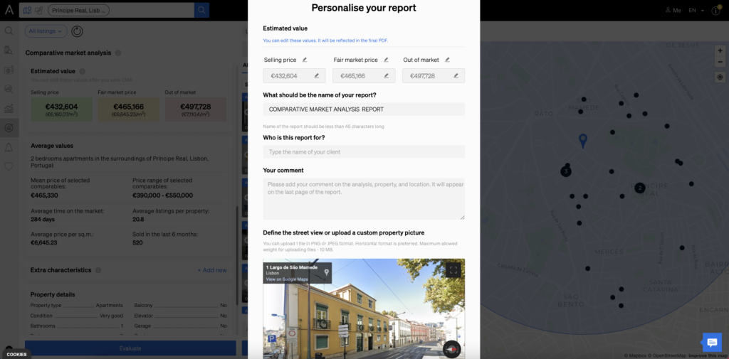 Customise your report 