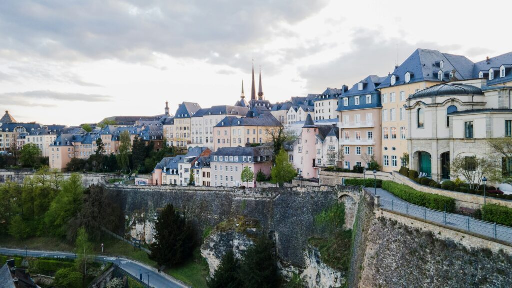 Stadtzentrum von Luxemburg-Stadt, der Hauptstadt von Luxemburg